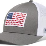 Columbia unisex-adult Pfg Fish Flag Mesh Snap Back